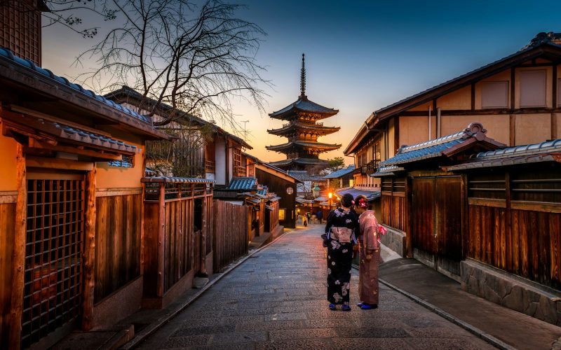 Traditional street in Kyoto